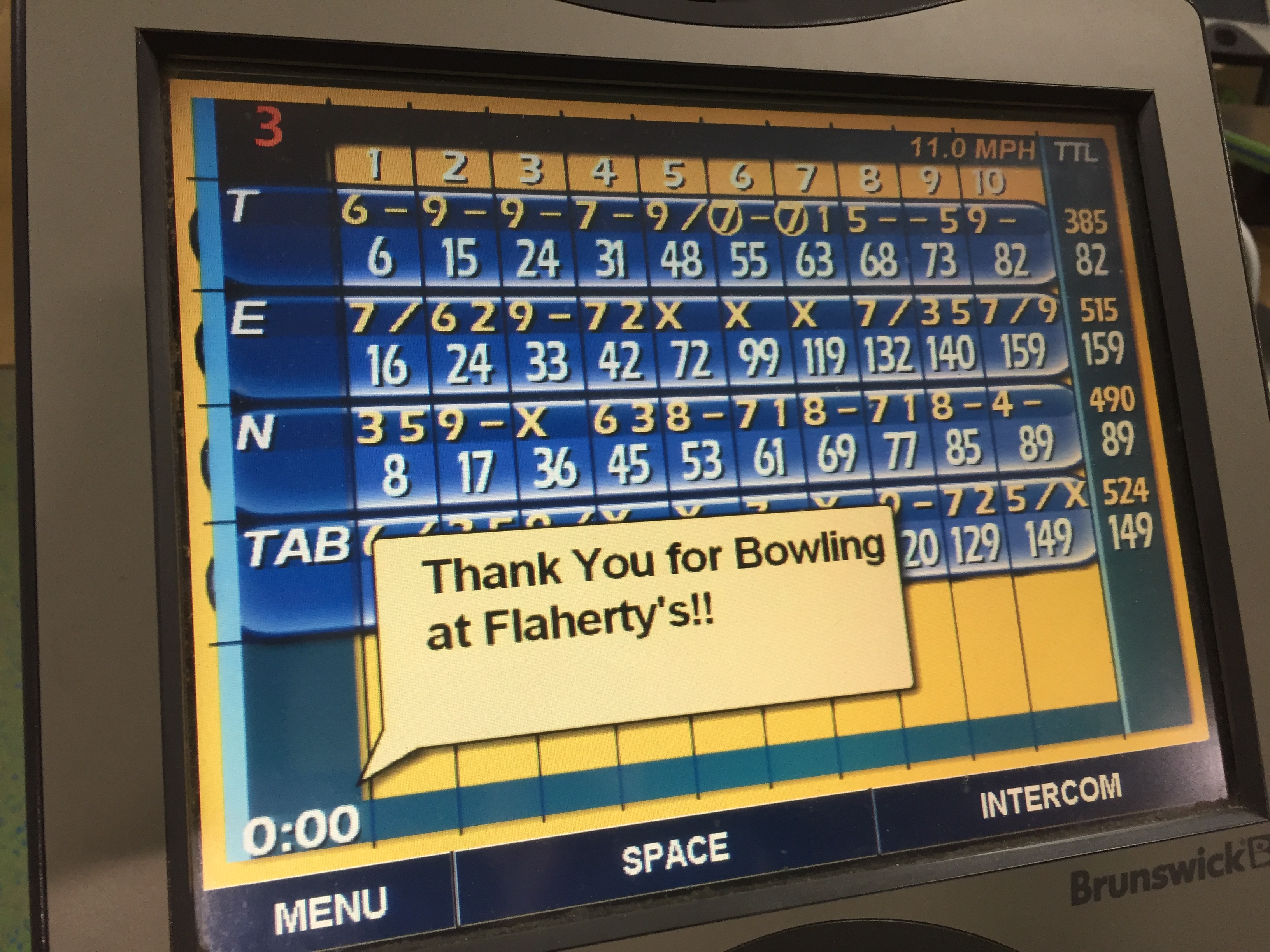 bowling turkey