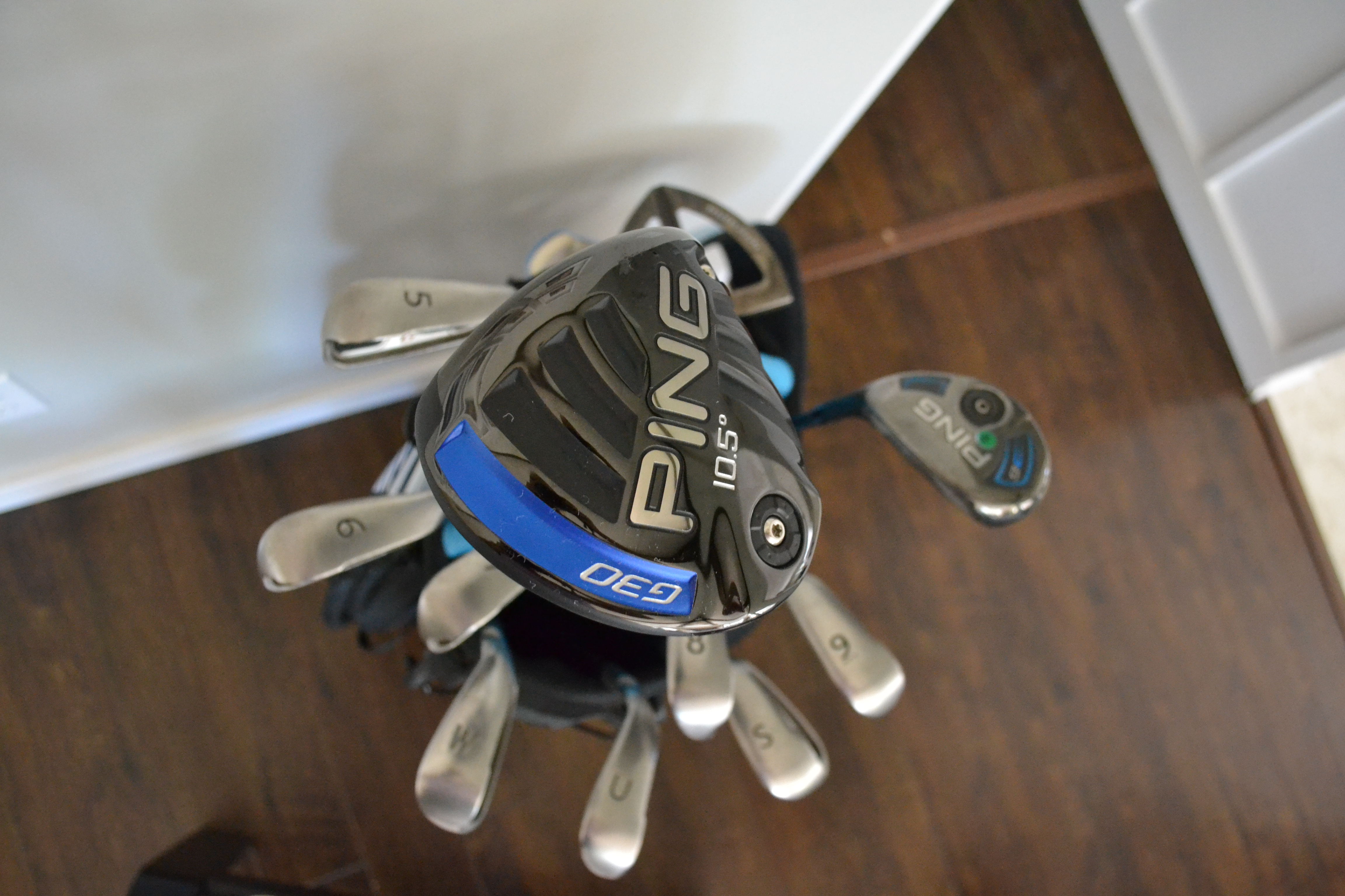 first set of clubs irons and driver