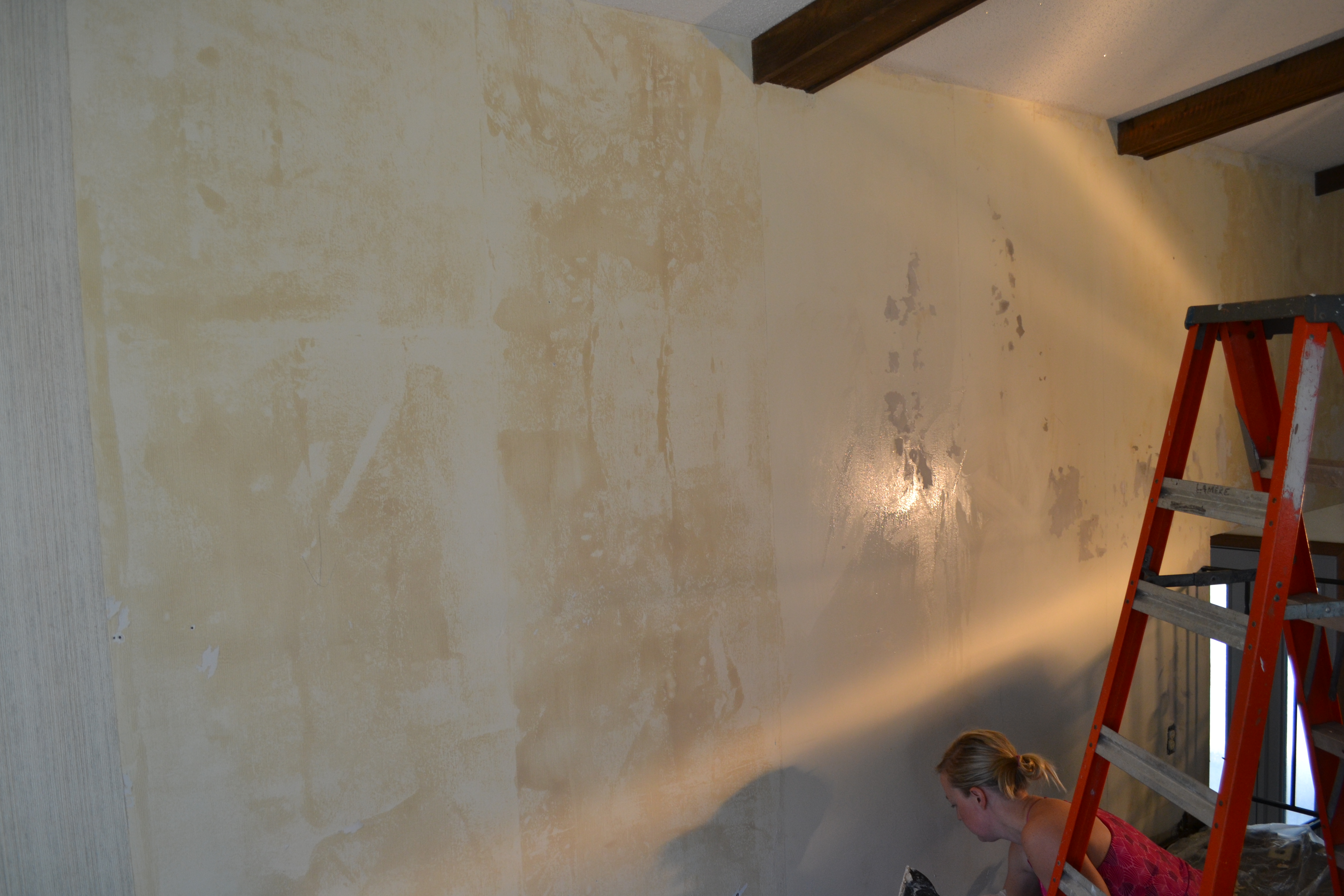 removing textured wallpaper living room
