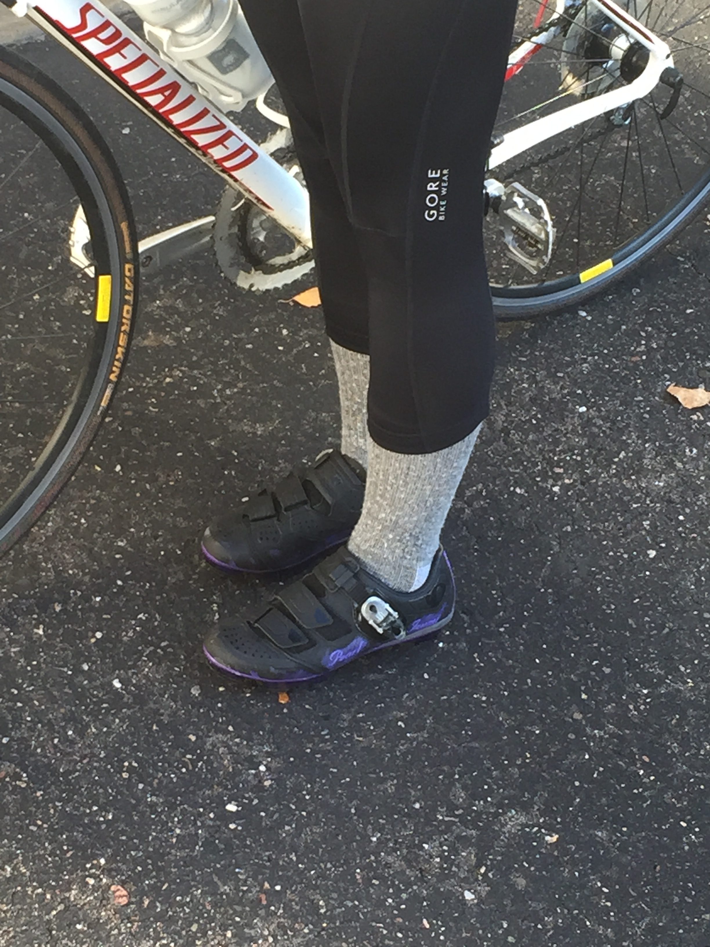 MN cycling in the fall socks