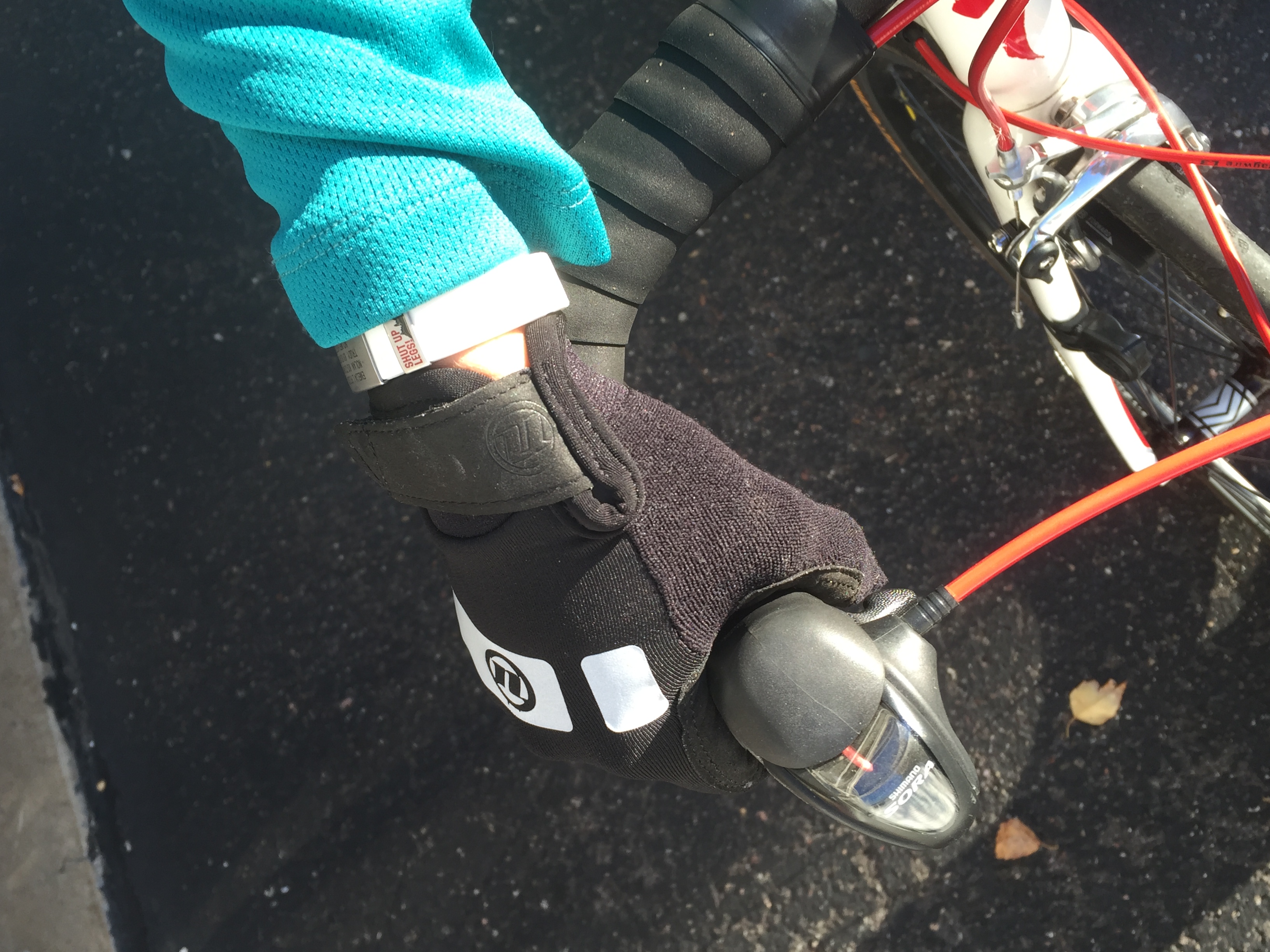 MN cycling in the fall gloves