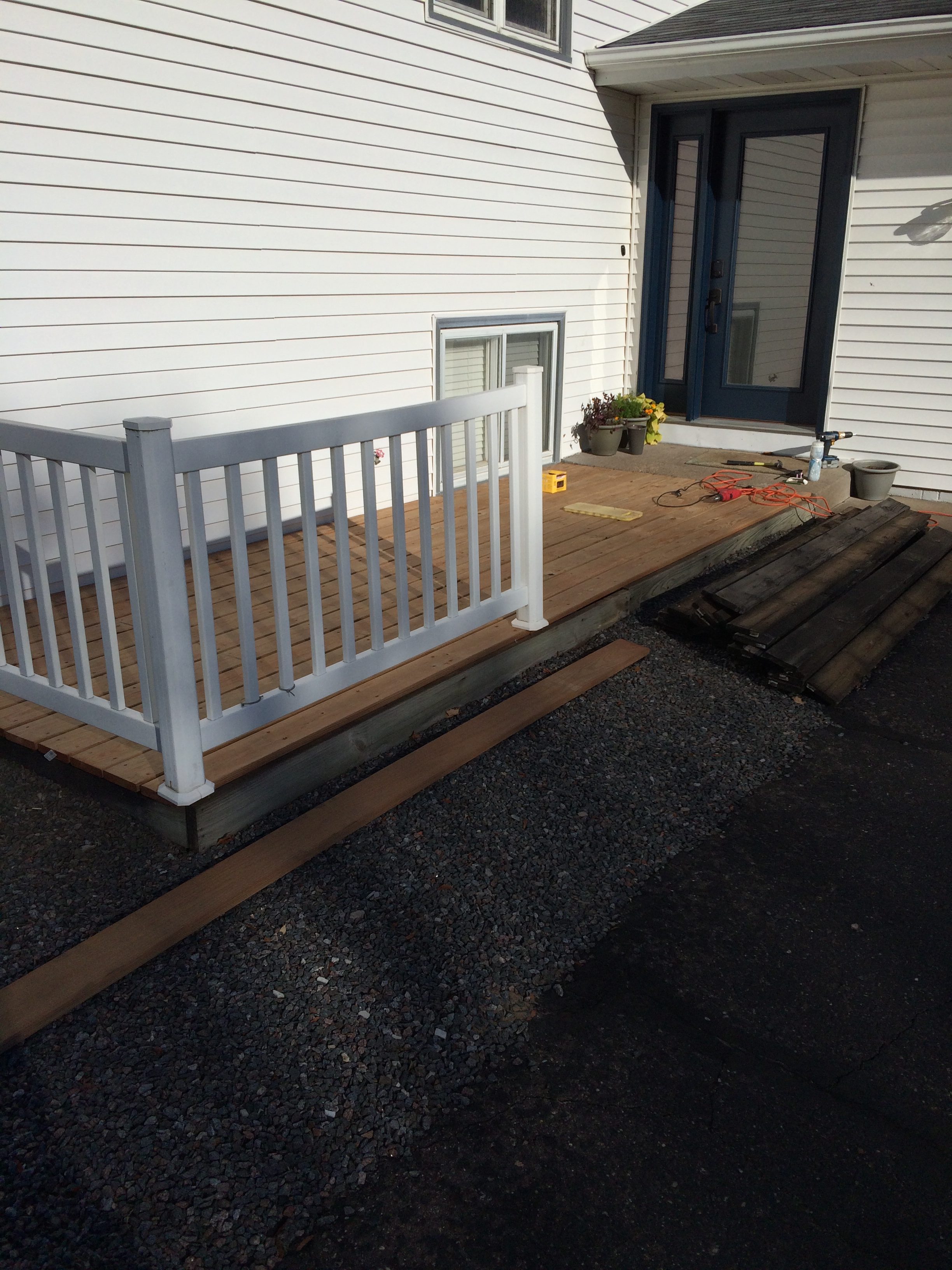 front deck after