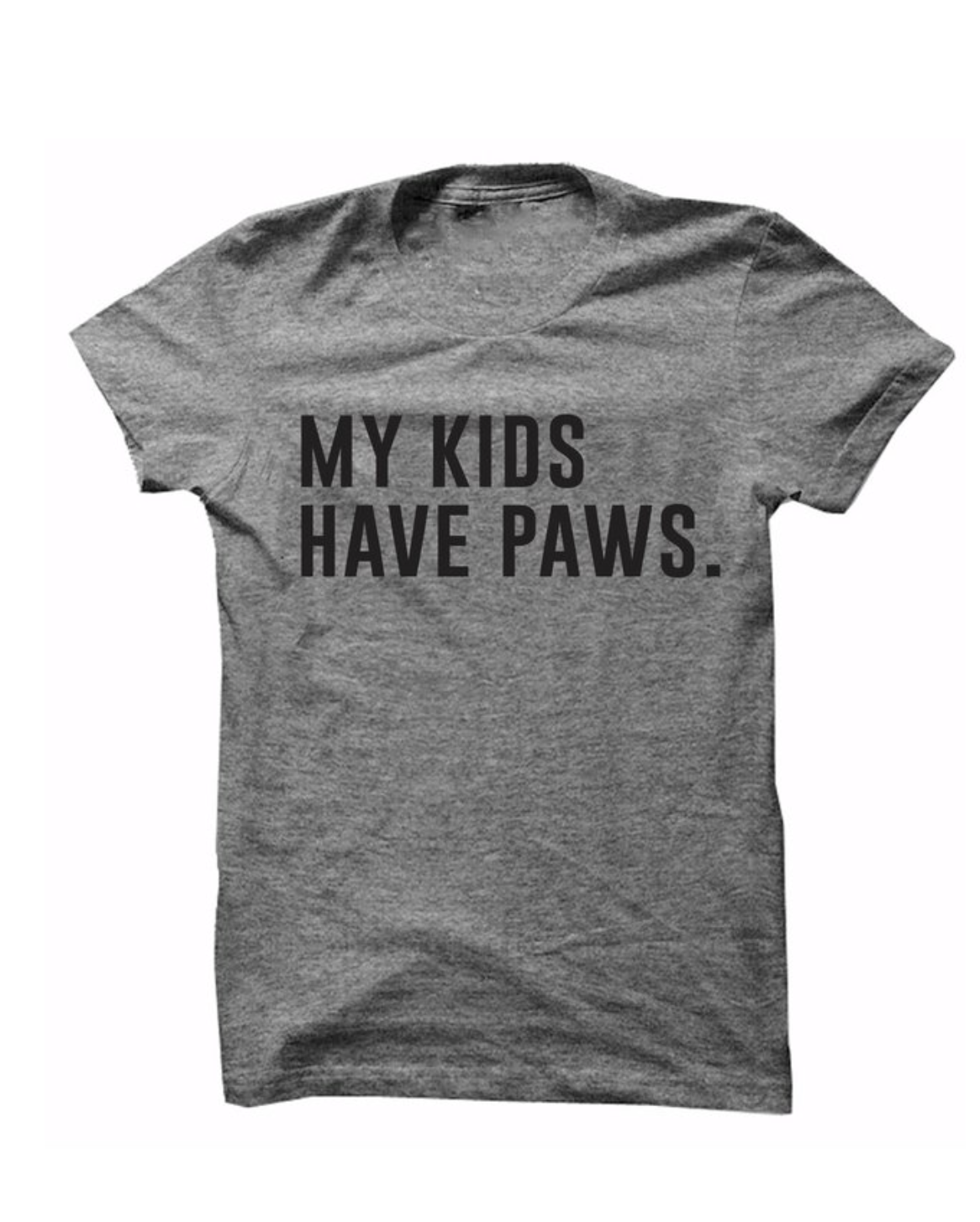 my kids have paws graphic tee from ily