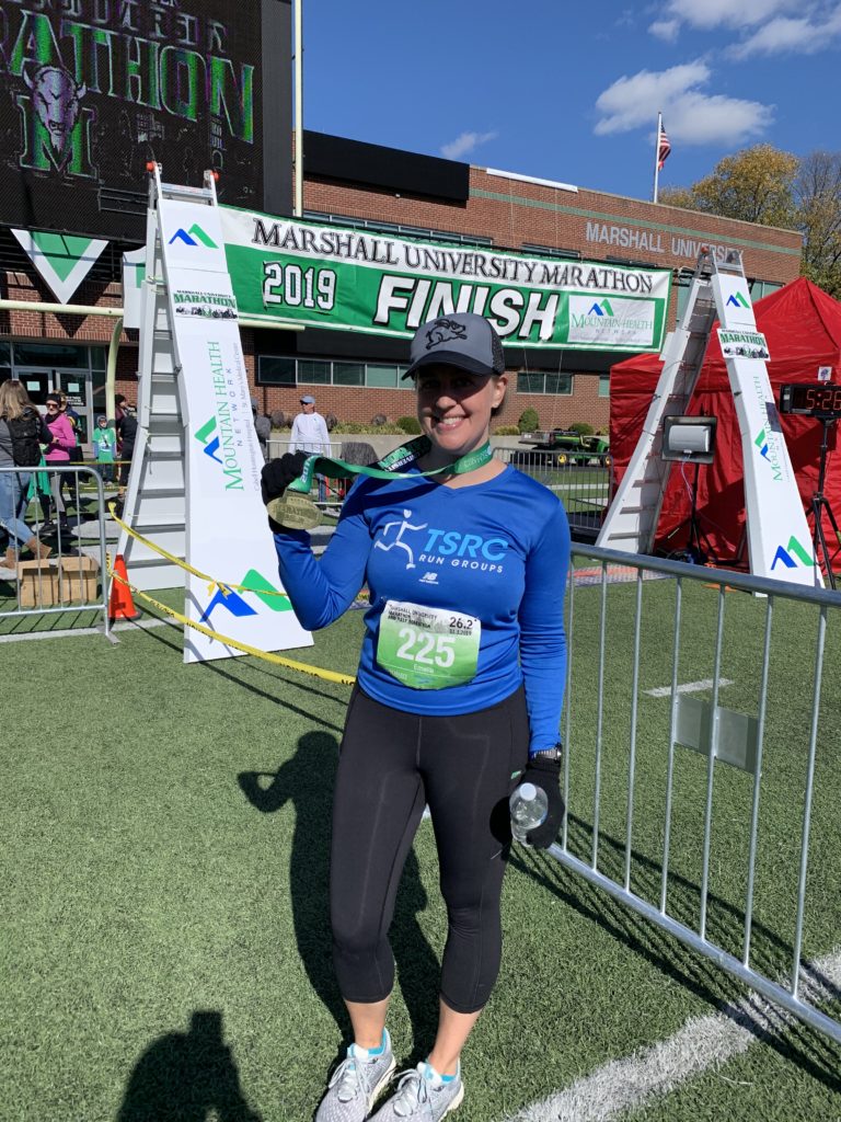 2019 Marshall University Marathon Finish Line