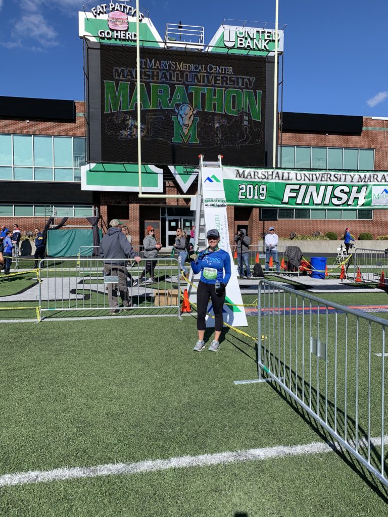2019 Marshall University Marathon Finish